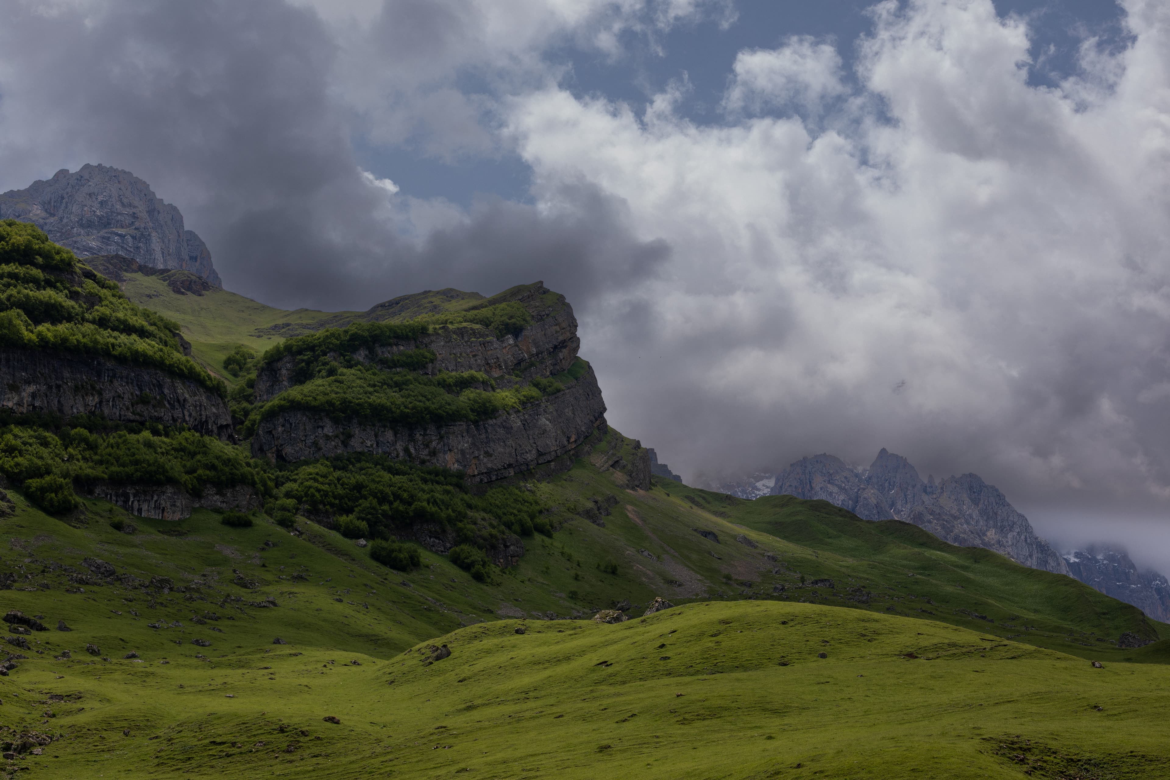 Cinematic landscape — scale and perspective